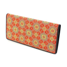 画像をギャラリービューアに読み込む, チャック付札入(皮裏財布) 蜀紅錦