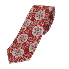 画像をギャラリービューアに読み込む, ネクタイ 花鳥梅花文錦