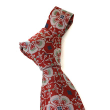 画像をギャラリービューアに読み込む, ネクタイ 花鳥梅花文錦