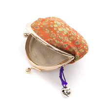 画像をギャラリービューアに読み込む, 鈴付コイン入 鴛鴦唐草文錦