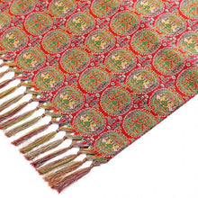 画像をギャラリービューアに読み込む, テーブルセンター 円文白虎朱雀錦