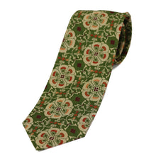 画像をギャラリービューアに読み込む, ネクタイ 花鳥梅花文錦