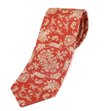 画像をギャラリービューアに読み込む, ネクタイ 山羊花卉文錦