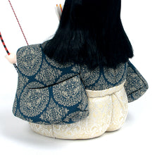 Load image into Gallery viewer, KIMEKOMI Doll at Boy’s May Festival (Tempyo Brocade With A Hunting Scene)