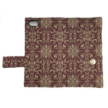 Load image into Gallery viewer, Smart-phone Case for iPhone (Budo Karakusa-mon Nishiki)