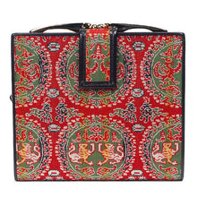 画像をギャラリービューアに読み込む, 口金付二折札入 円文白虎朱雀錦