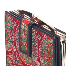 画像をギャラリービューアに読み込む, 口金付二折札入 円文白虎朱雀錦