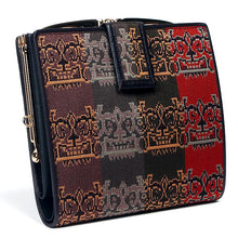 画像をギャラリービューアに読み込む, 口金付二折札入 獅噛文長斑錦