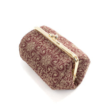 画像をギャラリービューアに読み込む, がま口コスメポーチ 葡萄唐草文錦