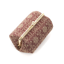 画像をギャラリービューアに読み込む, がま口コスメポーチ 葡萄唐草文錦