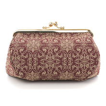 画像をギャラリービューアに読み込む, がま口コスメポーチ 葡萄唐草文錦