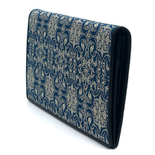 画像をギャラリービューアに読み込む, チャック付札入(皮裏財布) 葡萄唐草文錦