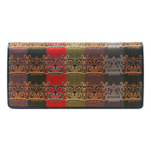 画像をギャラリービューアに読み込む, チャック付札入(皮裏財布) 獅噛文長斑錦