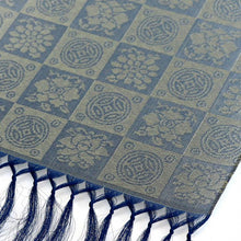 Load image into Gallery viewer, Table Runner in Patterned Sha-weave (seasonal item) (30x80cm) (The "Enshu"Brocade with Seven Treasures Pattern)