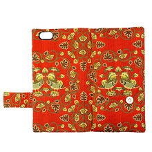 画像をギャラリービューアに読み込む, スマホケース 鴛鴦唐草文錦 iPhone専用