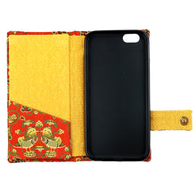 画像をギャラリービューアに読み込む, スマホケース 鴛鴦唐草文錦 iPhone専用