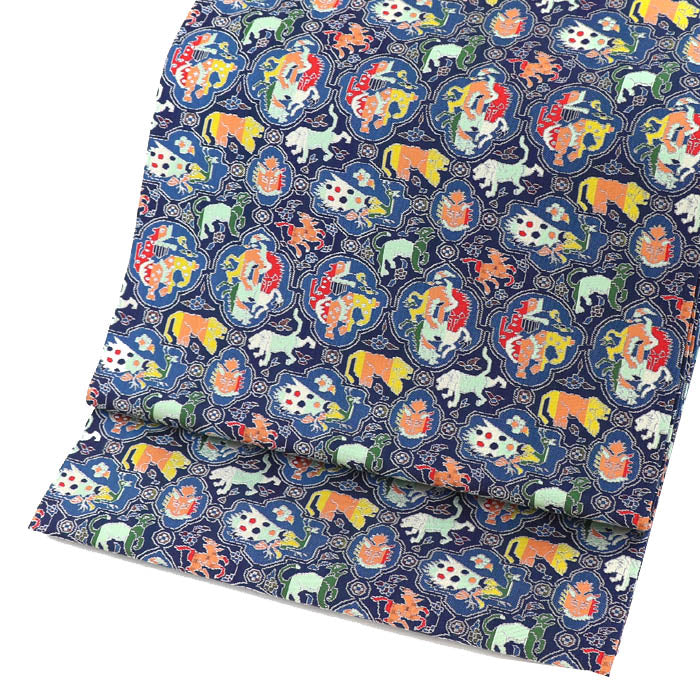 仕立て名古屋帯 獅噛鳥獣文錦 – 龍村美術織物公式オンラインショップ