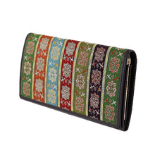 画像をギャラリービューアに読み込む, 口金付札入 唐花雙鳥長斑錦