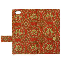 画像をギャラリービューアに読み込む, スマホケース 鴛鴦唐草文錦 iPhone専用