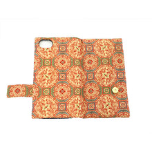 画像をギャラリービューアに読み込む, スマホケース 奈良裂蜀紅文 iPhone専用