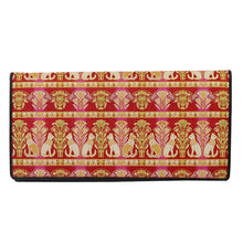 画像をギャラリービューアに読み込む, チャック付札入(皮裏財布) 埃及の猫