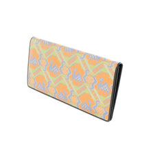 画像をギャラリービューアに読み込む, チャック付札入(皮裏財布) 鹿文有栖川錦