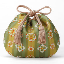 画像をギャラリービューアに読み込む, ミニ巾着 天平木画奏花錦