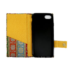 画像をギャラリービューアに読み込む, スマホケース 唐花雙鳥長斑錦 iPhone専用