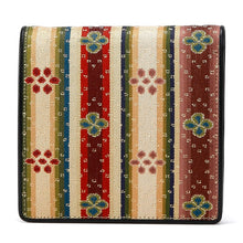 画像をギャラリービューアに読み込む, 二折札入 花文暈繝錦