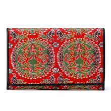 画像をギャラリービューアに読み込む, 皮裏名刺入 円文白虎朱雀錦