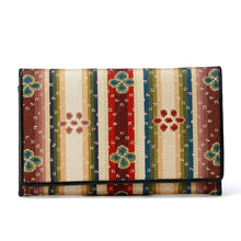 画像をギャラリービューアに読み込む, 皮裏名刺入 花文暈繝錦