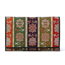 画像をギャラリービューアに読み込む, 皮裏名刺入 唐花雙鳥長斑錦