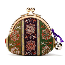 画像をギャラリービューアに読み込む, 鈴付コイン入 唐花雙鳥長斑錦