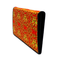 画像をギャラリービューアに読み込む, チャック付札入(皮裏財布) 鴛鴦唐草文錦