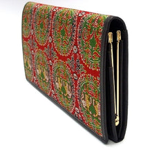 画像をギャラリービューアに読み込む, 口金付札入 円文白虎朱雀文錦