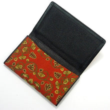 画像をギャラリービューアに読み込む, 皮裏名刺入 鴛鴦唐草文錦