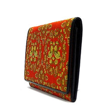 画像をギャラリービューアに読み込む, 皮裏名刺入 鴛鴦唐草文錦