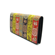 画像をギャラリービューアに読み込む, チャック付札入(皮裏財布) 紅牙瑞錦