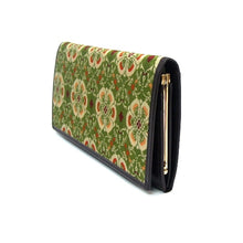 画像をギャラリービューアに読み込む, 口金付札入 花鳥梅花文錦