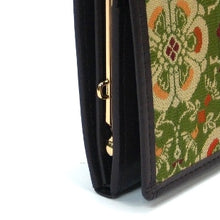 画像をギャラリービューアに読み込む, 口金付札入 花鳥梅花文錦