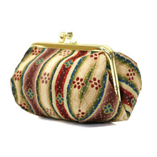 画像をギャラリービューアに読み込む, がま口コスメポーチ 花文暈繝錦