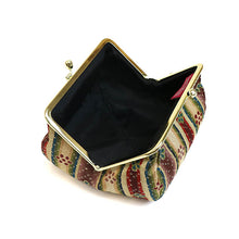 画像をギャラリービューアに読み込む, がま口コスメポーチ 花文暈繝錦