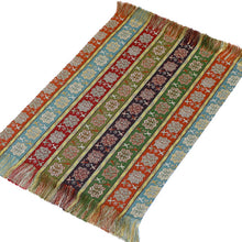 画像をギャラリービューアに読み込む, 花瓶敷 唐花雙鳥長斑錦