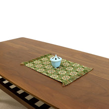 画像をギャラリービューアに読み込む, 花瓶敷 花鳥梅花文錦