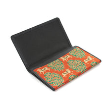 画像をギャラリービューアに読み込む, 皮裏名刺入 更紗聖牛文