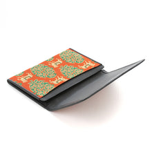 画像をギャラリービューアに読み込む, 皮裏名刺入 更紗聖牛文