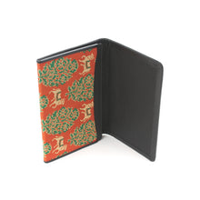 画像をギャラリービューアに読み込む, 皮裏名刺入 更紗聖牛文