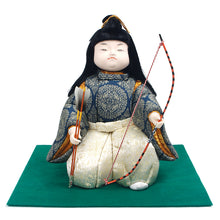 Load image into Gallery viewer, KIMEKOMI Doll at Boy’s May Festival (Tempyo Brocade With A Hunting Scene)