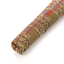 画像をギャラリービューアに読み込む, 茶扇子入 5寸用 獅噛文長斑錦