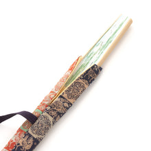 画像をギャラリービューアに読み込む, 茶扇子入 5寸用 紅牙瑞錦